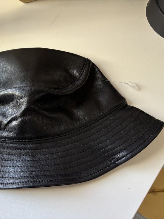 LUNA B New Bucket Hat Black Faux Leather main image 4